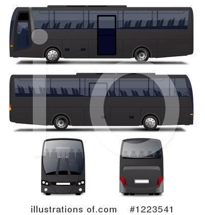 Royalty-Free (RF) Bus Clipart Illustration by vectorace - Stock Sample #1223541