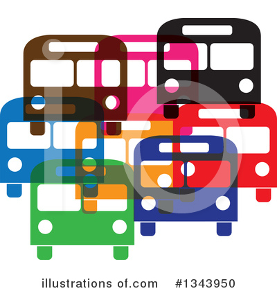 Bus Clipart #1343950 by ColorMagic
