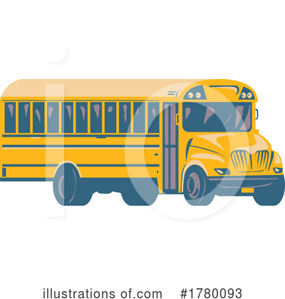 Royalty-Free (RF) Bus Clipart Illustration by patrimonio - Stock Sample #1780093
