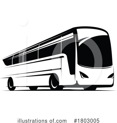 Tour Bus Clipart #1803005 by Vector Tradition SM