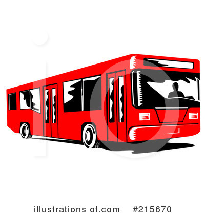 Royalty-Free (RF) Bus Clipart Illustration by patrimonio - Stock Sample #215670