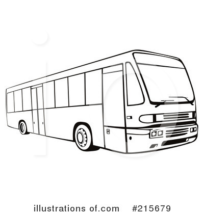 Royalty-Free (RF) Bus Clipart Illustration by patrimonio - Stock Sample #215679