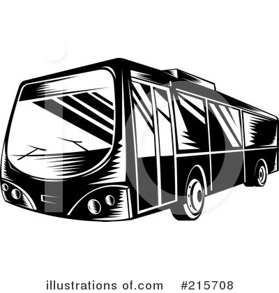 Royalty-Free (RF) Bus Clipart Illustration by patrimonio - Stock Sample #215708
