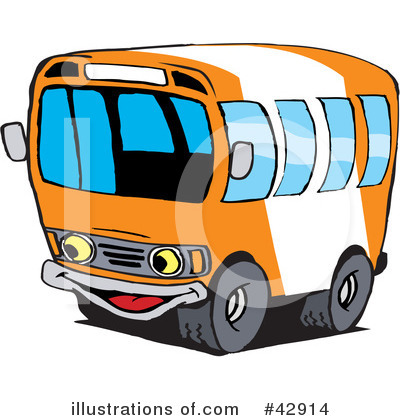 Royalty-Free (RF) Bus Clipart Illustration by Dennis Holmes Designs - Stock Sample #42914