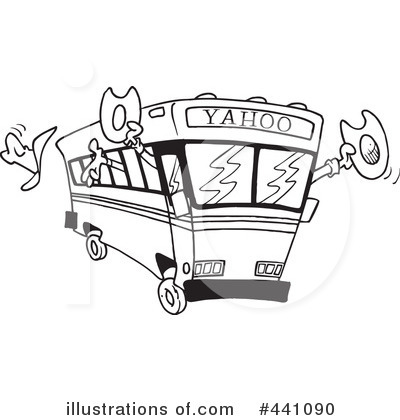 Royalty-Free (RF) Bus Clipart Illustration by toonaday - Stock Sample #441090