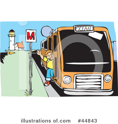 Royalty-Free (RF) Bus Clipart Illustration by xunantunich - Stock Sample #44843