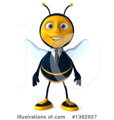 Royalty-Free (RF) Business Bee Clipart Illustration by Julos - Stock Sample #1302927