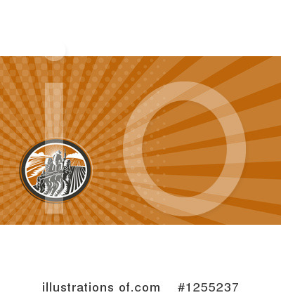 Royalty-Free (RF) Business Card Design Clipart Illustration by patrimonio - Stock Sample #1255237