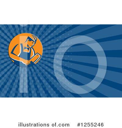 Royalty-Free (RF) Business Card Design Clipart Illustration by patrimonio - Stock Sample #1255246