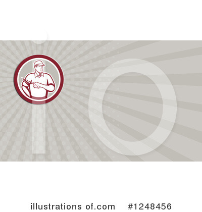 Royalty-Free (RF) Business Card Template Clipart Illustration by patrimonio - Stock Sample #1248456