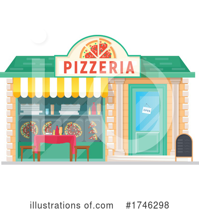 Pizza Clipart #1746298 by Vector Tradition SM