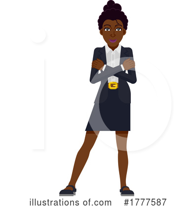 Black Businesswoman Clipart #1777587 by AtStockIllustration