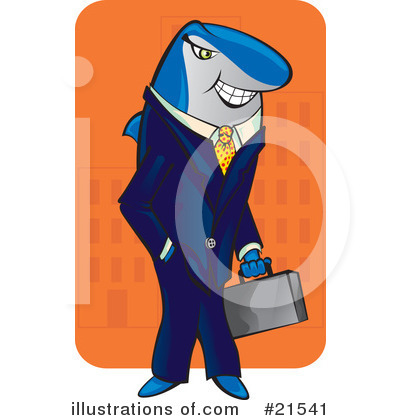 Shark Businessman Clipart #21541 by Paulo Resende