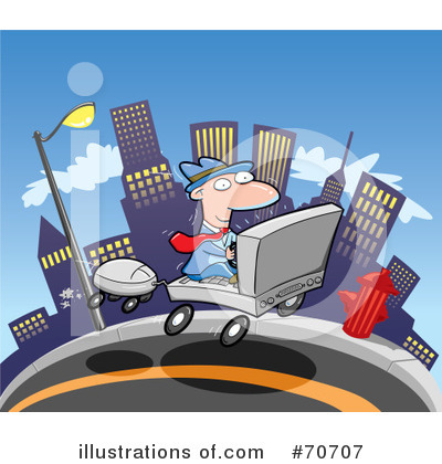 Computers Clipart #70707 by jtoons