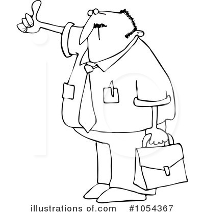 Royalty-Free (RF) Business Man Clipart Illustration by djart - Stock Sample #1054367