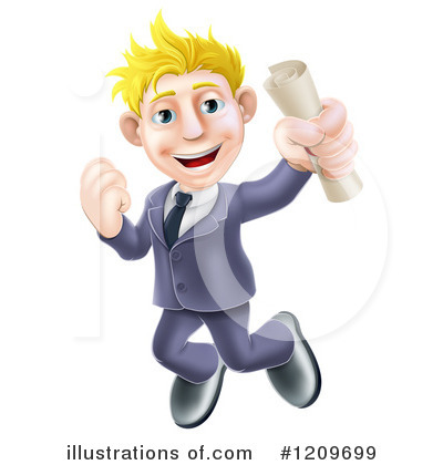 Royalty-Free (RF) Business Man Clipart Illustration by AtStockIllustration - Stock Sample #1209699