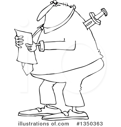 Royalty-Free (RF) Business Man Clipart Illustration by djart - Stock Sample #1350363