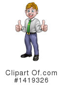 Business Man Clipart #1419326 by AtStockIllustration