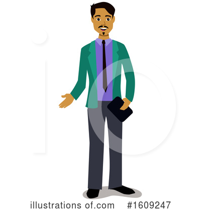 Royalty-Free (RF) Business Man Clipart Illustration by peachidesigns - Stock Sample #1609247