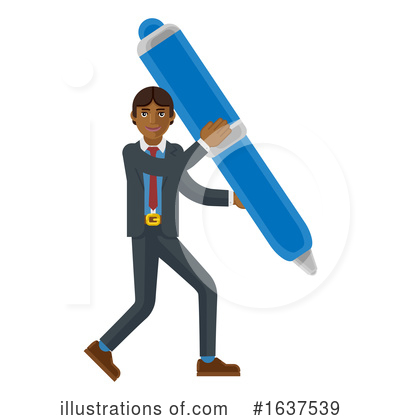 Royalty-Free (RF) Business Man Clipart Illustration by AtStockIllustration - Stock Sample #1637539