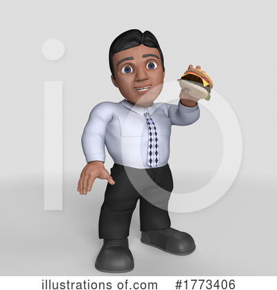 Royalty-Free (RF) Business Man Clipart Illustration by KJ Pargeter - Stock Sample #1773406