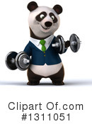 Business Panda Clipart #1311051 by Julos