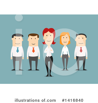 Royalty-Free (RF) Business Team Clipart Illustration by Vector Tradition SM - Stock Sample #1416840