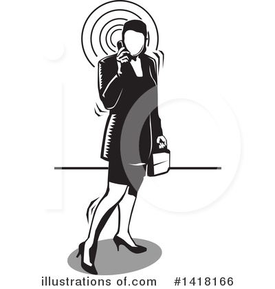 Telephone Clipart #1418166 by David Rey