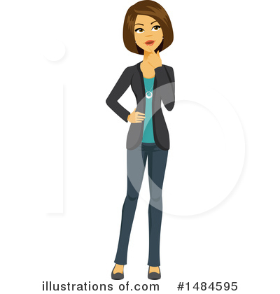 Royalty-Free (RF) Business Woman Clipart Illustration by Amanda Kate - Stock Sample #1484595