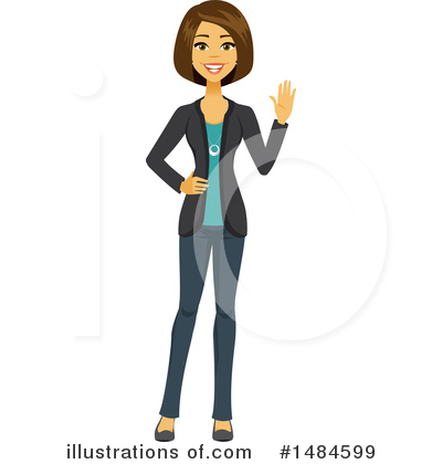 Royalty-Free (RF) Business Woman Clipart Illustration by Amanda Kate - Stock Sample #1484599