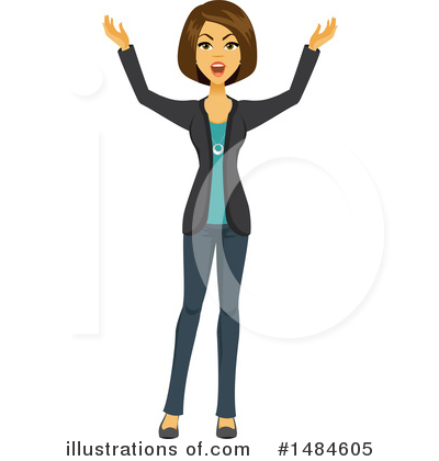 Royalty-Free (RF) Business Woman Clipart Illustration by Amanda Kate - Stock Sample #1484605