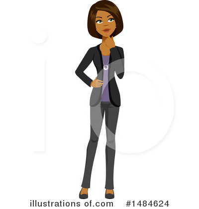 Royalty-Free (RF) Business Woman Clipart Illustration by Amanda Kate - Stock Sample #1484624