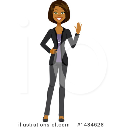 Royalty-Free (RF) Business Woman Clipart Illustration by Amanda Kate - Stock Sample #1484628