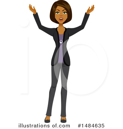 Royalty-Free (RF) Business Woman Clipart Illustration by Amanda Kate - Stock Sample #1484635