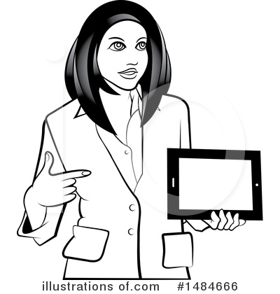 Royalty-Free (RF) Business Woman Clipart Illustration by Lal Perera - Stock Sample #1484666