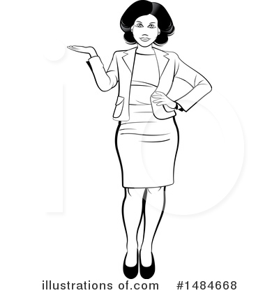 Royalty-Free (RF) Business Woman Clipart Illustration by Lal Perera - Stock Sample #1484668