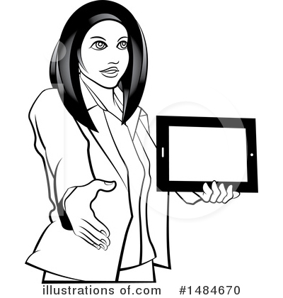 Royalty-Free (RF) Business Woman Clipart Illustration by Lal Perera - Stock Sample #1484670