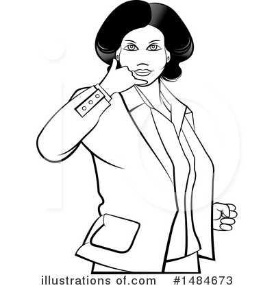 Royalty-Free (RF) Business Woman Clipart Illustration by Lal Perera - Stock Sample #1484673