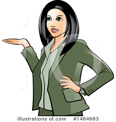 Royalty-Free (RF) Business Woman Clipart Illustration by Lal Perera - Stock Sample #1484683
