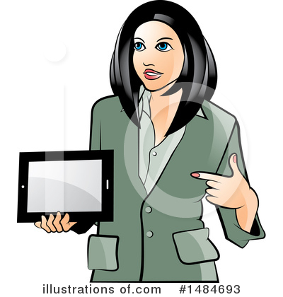 Royalty-Free (RF) Business Woman Clipart Illustration by Lal Perera - Stock Sample #1484693