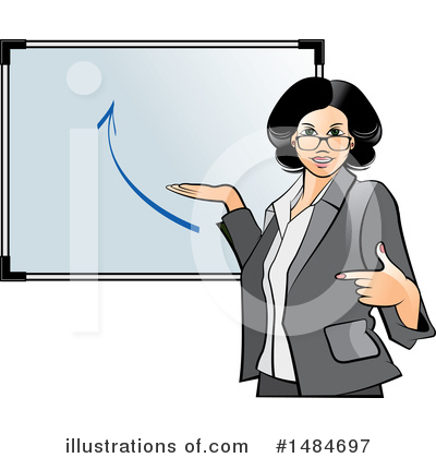 Royalty-Free (RF) Business Woman Clipart Illustration by Lal Perera - Stock Sample #1484697