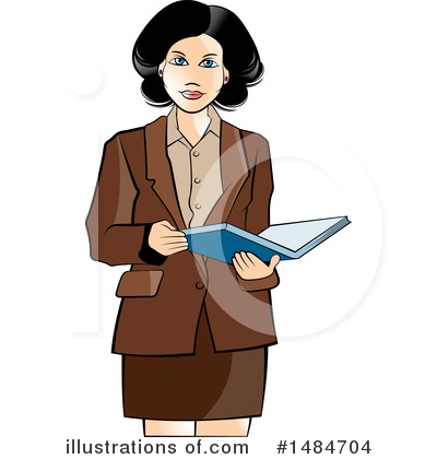 Royalty-Free (RF) Business Woman Clipart Illustration by Lal Perera - Stock Sample #1484704