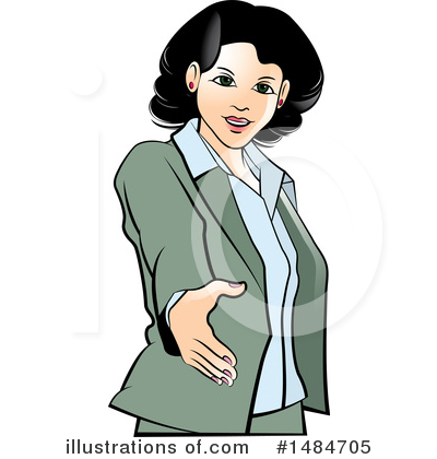 Royalty-Free (RF) Business Woman Clipart Illustration by Lal Perera - Stock Sample #1484705
