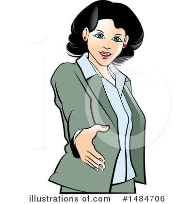 Royalty-Free (RF) Business Woman Clipart Illustration by Lal Perera - Stock Sample #1484706