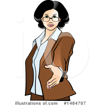 Royalty-Free (RF) Business Woman Clipart Illustration by Lal Perera - Stock Sample #1484707