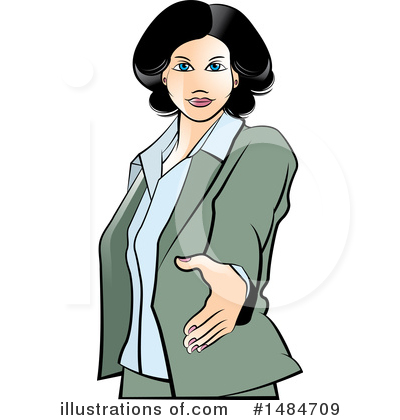 Royalty-Free (RF) Business Woman Clipart Illustration by Lal Perera - Stock Sample #1484709
