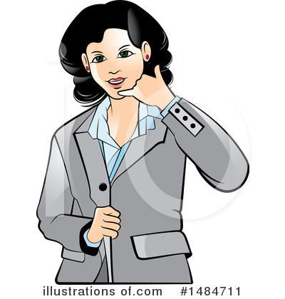 Royalty-Free (RF) Business Woman Clipart Illustration by Lal Perera - Stock Sample #1484711
