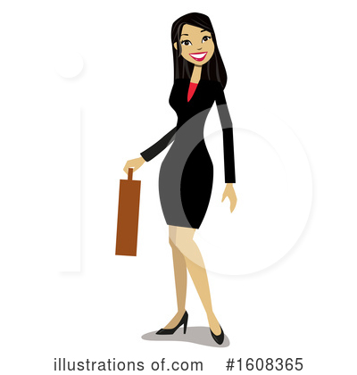 Asian Businesswoman Clipart #1608365 by peachidesigns