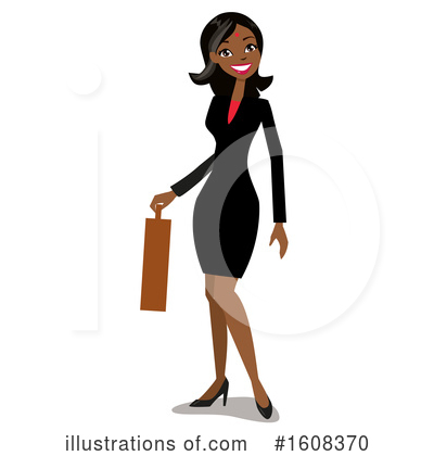 Royalty-Free (RF) Business Woman Clipart Illustration by peachidesigns - Stock Sample #1608370
