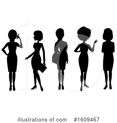 Royalty-Free (RF) Business Woman Clipart Illustration by peachidesigns - Stock Sample #1609467